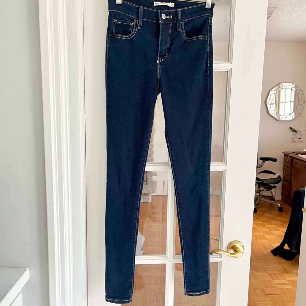 Levi’s 720 jeans - high rise super skinny - dark blue W25 L30